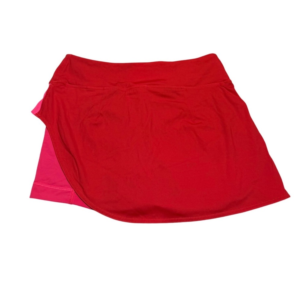Lululemon Asymmetrical Layered High Rise Tennis Skirt 8 Red Pink W8AIRS Active - Picture 4 of 12